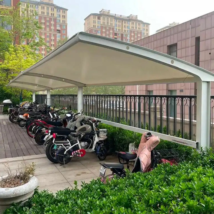 如皋市膜结构电动车棚